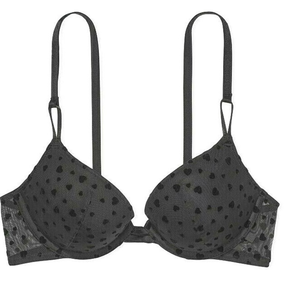 Victoria’s Secret black Hearts Bra